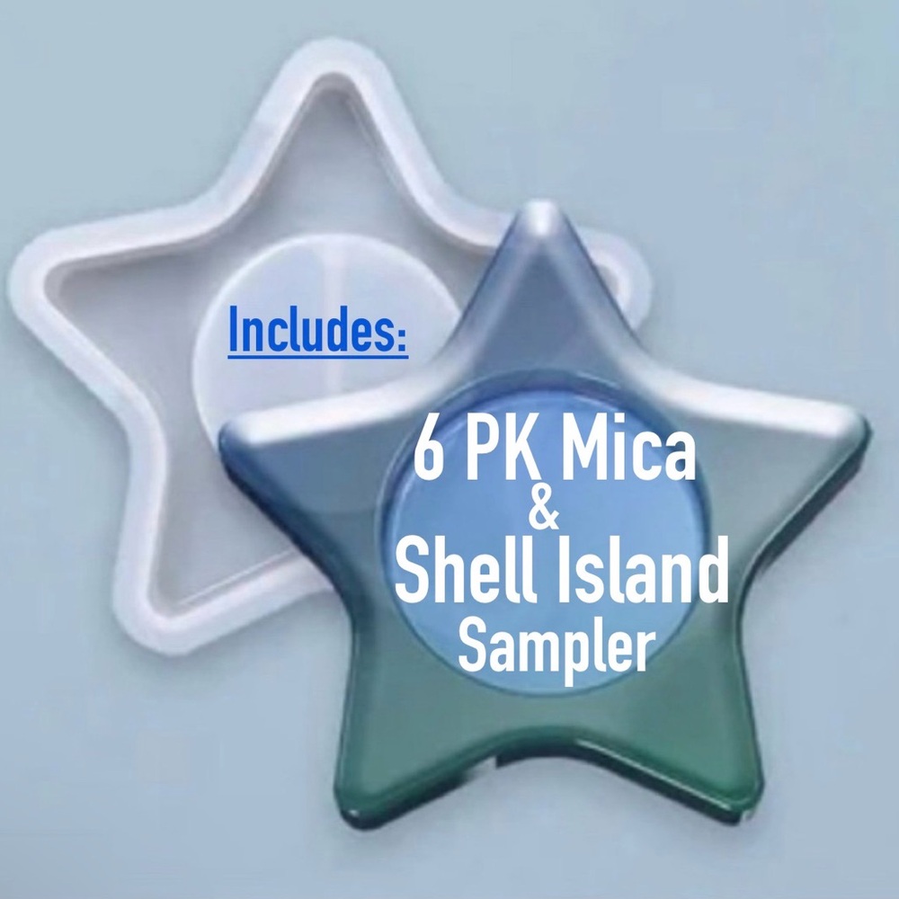 NEW! STARFISH SEA STAR SILICONE MOLD CANDLE HOLDER DIY RESIN CRAFTS MICA SHELLS